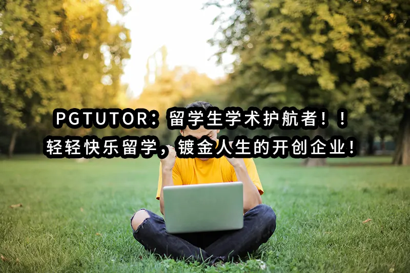 PGtutor：留学生学术护航者-轻轻快乐留学，镀金人生的开创企业！